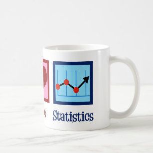 Peace Love Statistics Coffee Mug