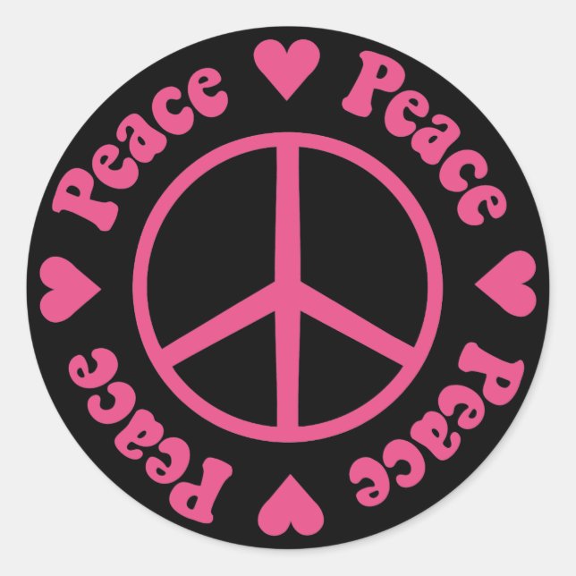 Peace & Love Sticker (Front)