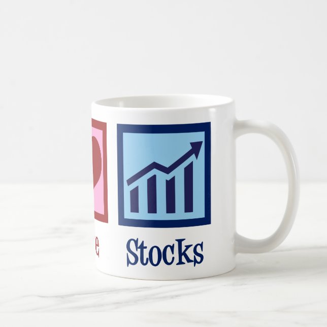 Peace Love Stocks Coffee Mug (Right)