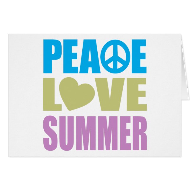 Peace Love Summer (Front Horizontal)