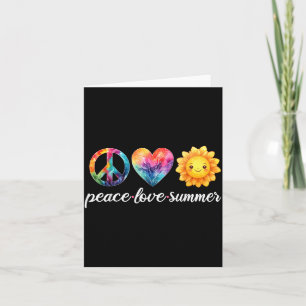 Peace Love Summer Heart Sunshine for Summer Women Card