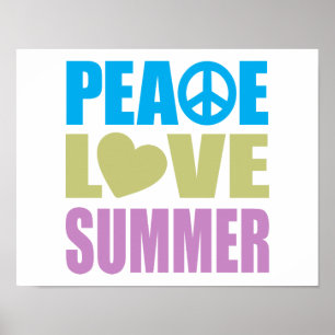 Peace Love Summer Poster