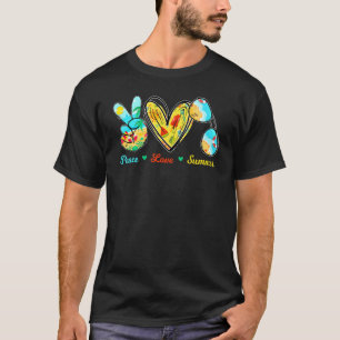 Peace Love Summer Sunglasses Cruise Beach T-Shirt