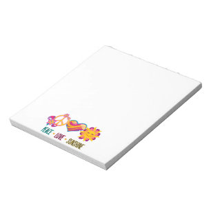 Peace Love Sunshine Notepad