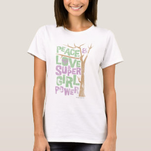 Peace Love & Supergirl Power T-Shirt