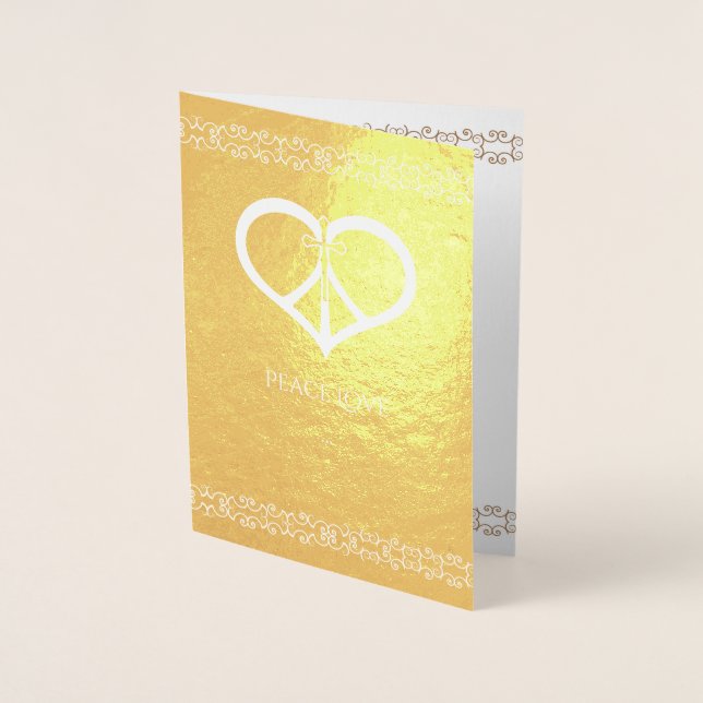 Peace Love & Sympathies Foil Card (Front)