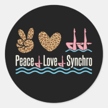 Peace Love Synchro Synchronised Swimming