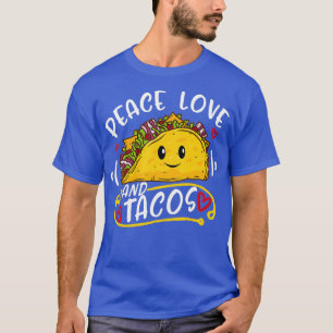 Peace Love Tacos Cinco De Mayo Food Fiesta Kids T-Shirt