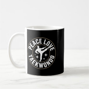 Peace Love Taekwondo Coffee Mug