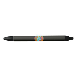 Peace Love Teach Vintage Retro 70s Hippie Black Ink Pen