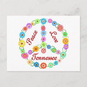 Peace Love Tennessee Postcard
