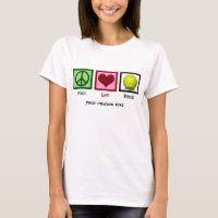 Peace Love Tennis Cute Custom Women's