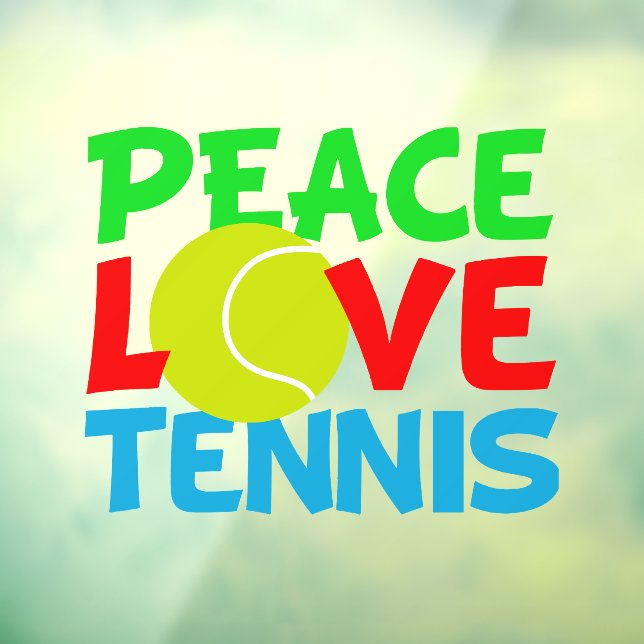 Peace Love Tennis Cute Sports (Sheet 3)