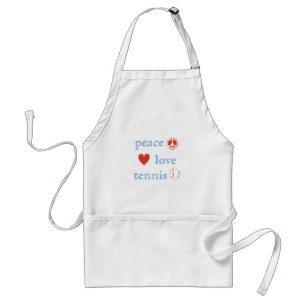 Peace Love Tennis Standard Apron
