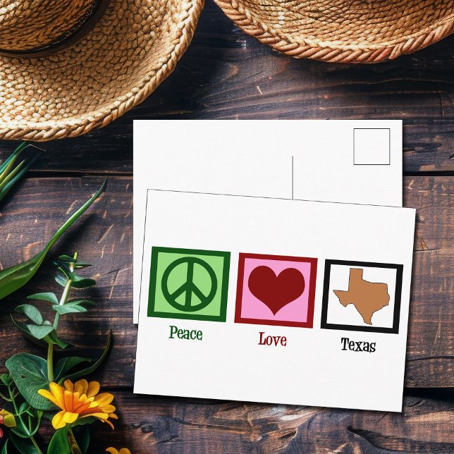 Peace Love Texas Postcard (Creator Uploaded)