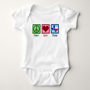 Peace Love Texas Proud Texan Baby Bodysuit