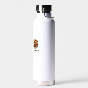 Peace love thanksgiving Gobble Turkey Thanksgiving Water Bottle