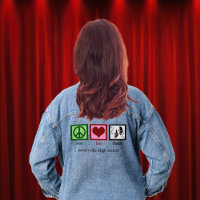 Peace Love Theatre Cute Custom Drama Club
