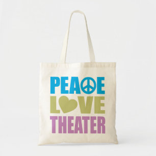 Peace Love Theatre Tote Bag