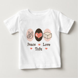 Peace Love Tofu Baby T-shirt