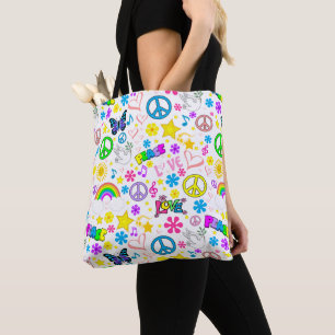 Peace & Love   Tote Bag