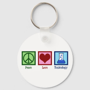 Peace Love Toxicology Key Ring