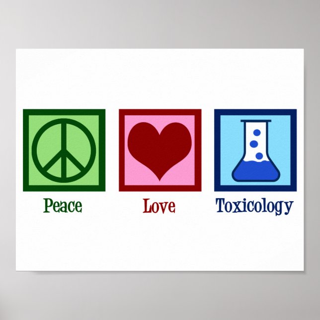 Peace Love Toxicology Poster (Front)