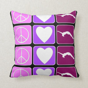 Peace Love Tumble Cushion