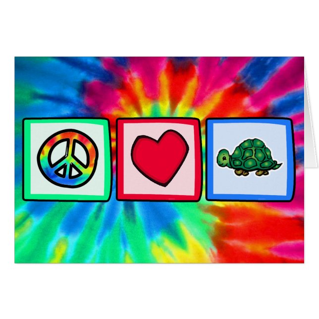 Peace, Love, Turtles (Front Horizontal)