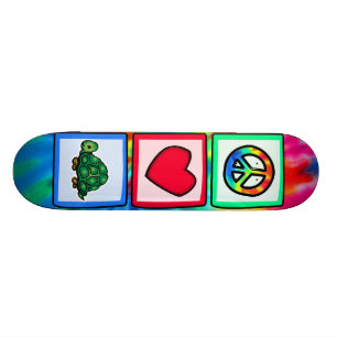 Peace, Love, Turtles Skateboard
