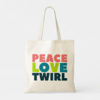 Peace Love Twirl Guard Colorguard Flag Twirler