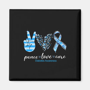 Peace Love Type Diabetes Awareness Survivors Month Magnet
