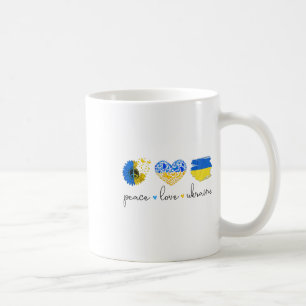 Peace Love Ukraine Ukrainian Flag Colors Ukraine S Coffee Mug