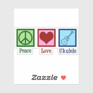 Peace Love Ukulele Player