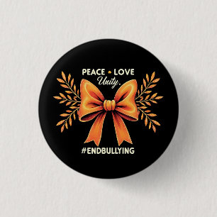 Peace Love Unity End Bullying Awareness 3 Cm Round Badge