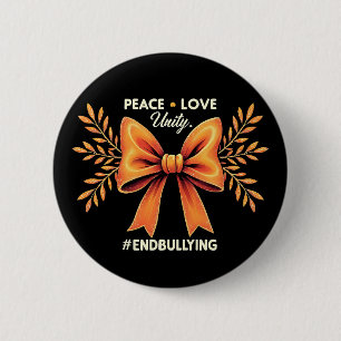 Peace Love Unity End Bullying Awareness 6 Cm Round Badge