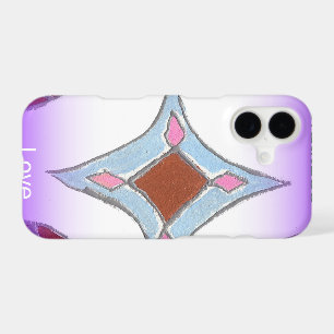 Peace Love Unity Mandala   Purple & White Graphic 