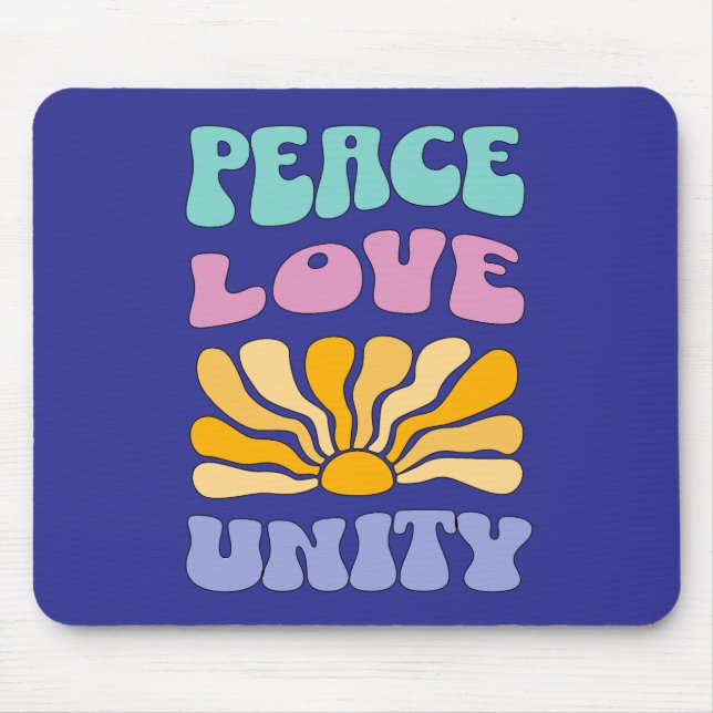 Peace Love Unity Mouse Pad (Front)
