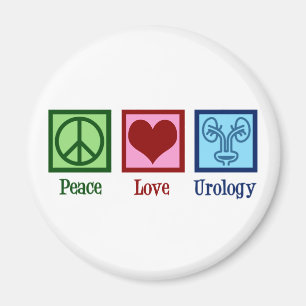 Peace Love Urology Magnet