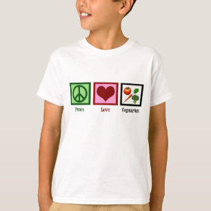 Peace Love Vegetarian T-Shirt