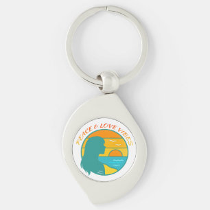Peace & Love Vibes Key Ring