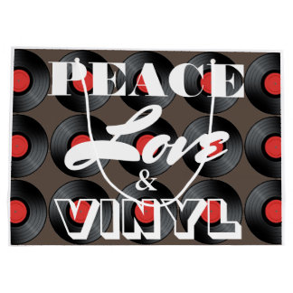 Peace, Love & Vinyl Large Gift Bag