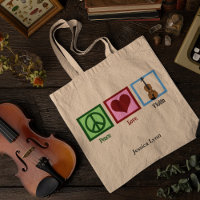 Peace Love Violin Cute Personalised Violinist