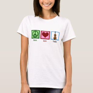 Peace Love Violin Cute Violinist Women's T-Shirt