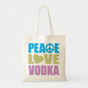 Peace Love Vodka Tote Bag