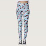 Peace Love Volleyball Pattern Leggings<br><div class="desc">A pretty volleyball player gift featuring a cute pattern of a peace sign,  heart,  and ball. A cool present for an indoor or beach volleyball coach for Christmas.</div>