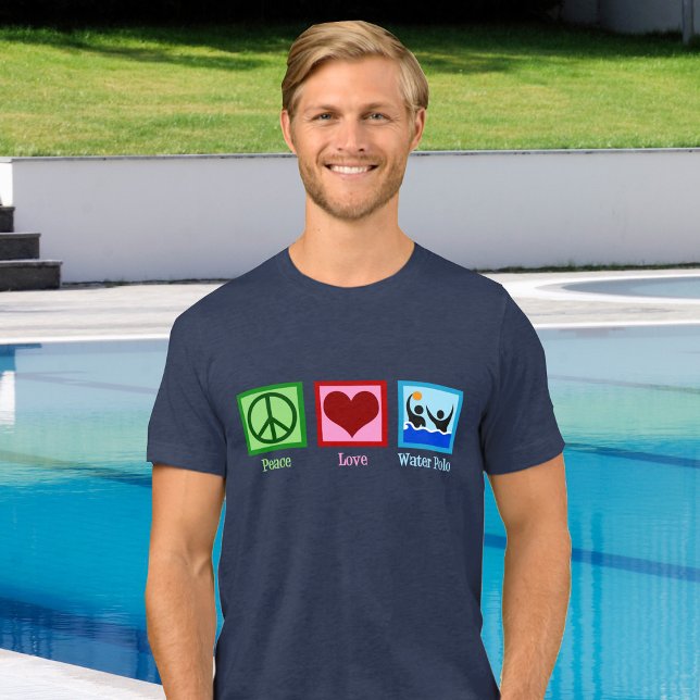 Peace Love Water Polo Tri-Blend T-Shirt (Creator Uploaded)