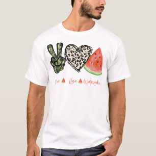 Peace Love Watermelon Happy Watermelon Day Fruit M T-Shirt