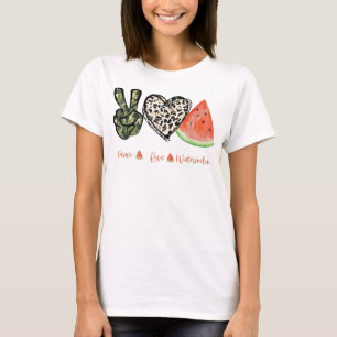 Peace Love Watermelon Happy Watermelon Day Fruit M T-Shirt