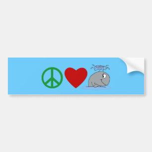 Peace Love Whales T shirts, Travel Mugs, Gifts Bumper Sticker